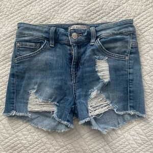 GUESS Los Angeles Blue Distressed Women's Denim Shorts